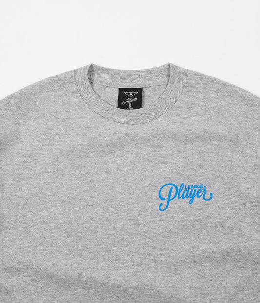 Alltimers Tee Logo Grey Blue Skateboard T-Shirt