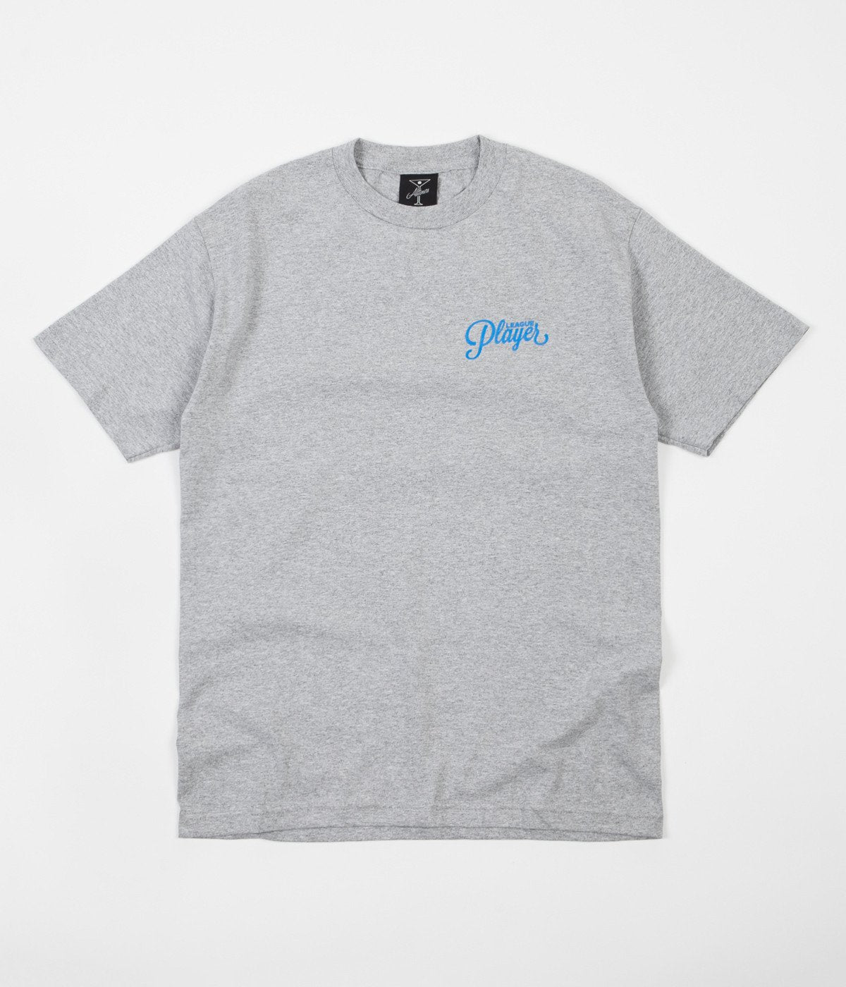 Alltimers Tee Logo Grey Blue Skateboard T Shirt