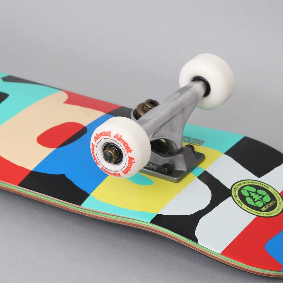 Almost Skateboard Complete Rugby Yth Premium 7.375" Multi