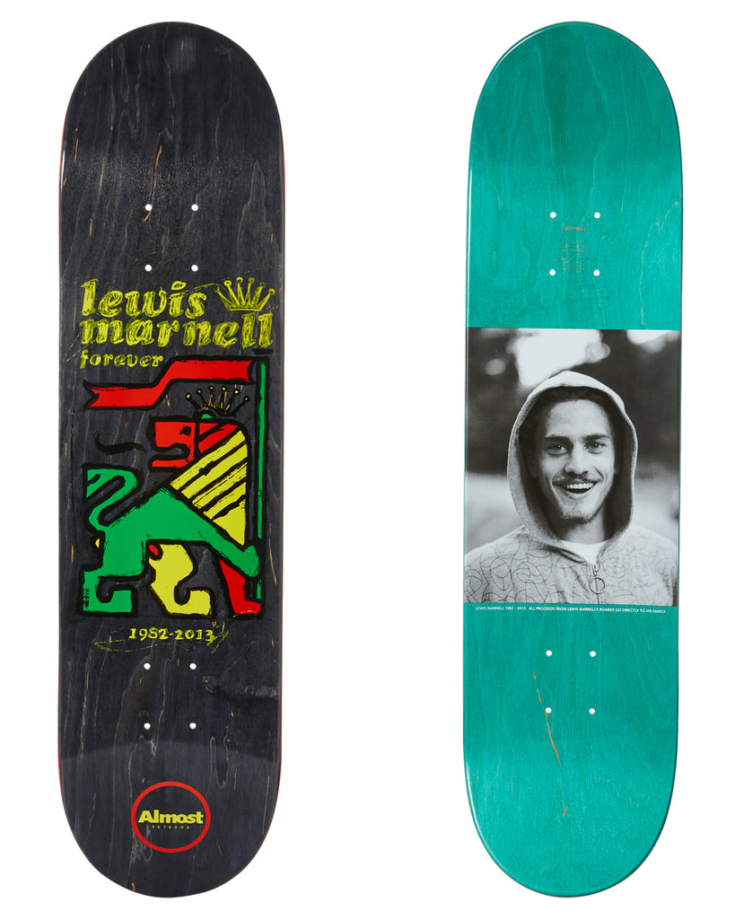 Almost Skateboard Deck Lewis Marnell Rasta Lion 8 R7