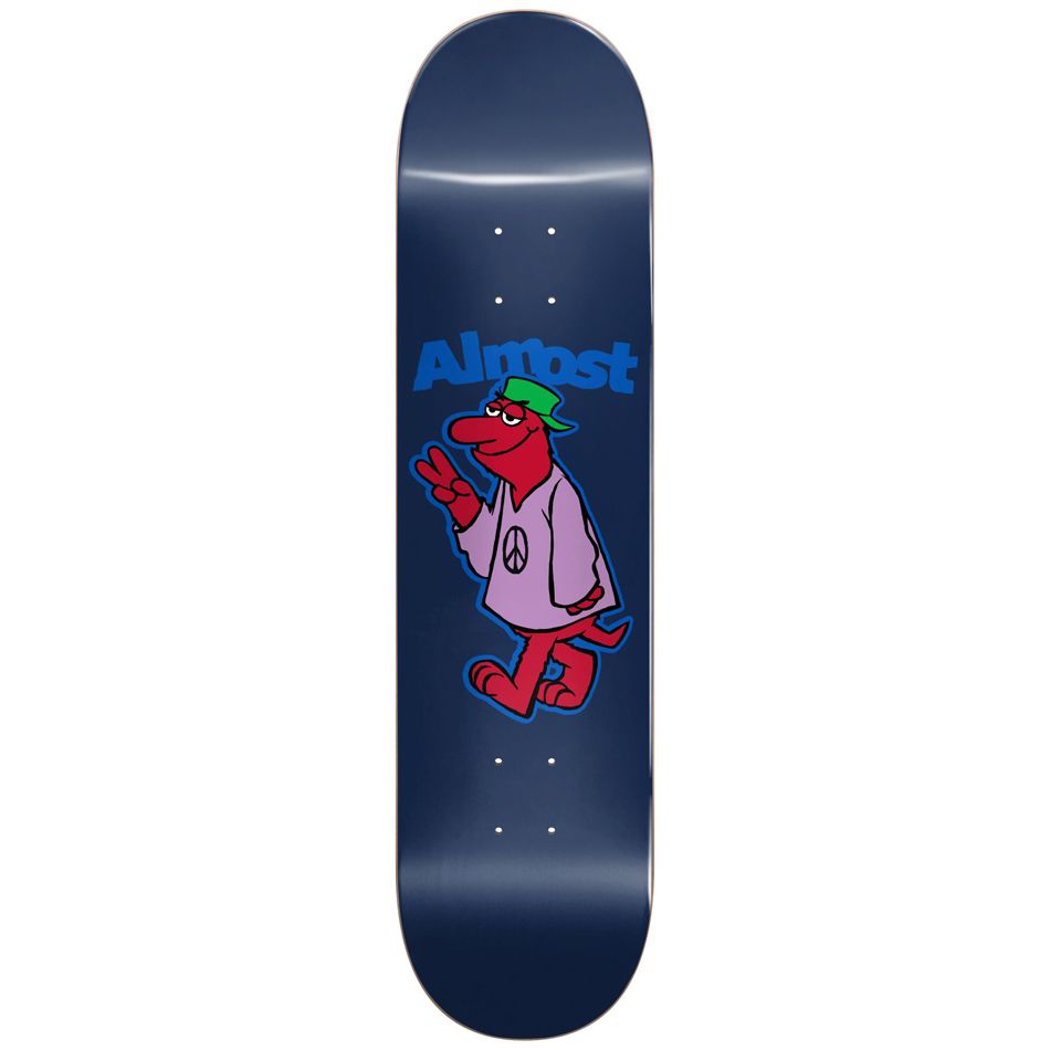 Almost Skateboard Deck Peace Out Blue 8 375 Hyb