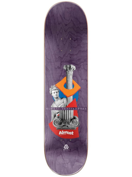 Almost Skateboard Deck Relics Yuri Facchini 8.25" Yellow R7