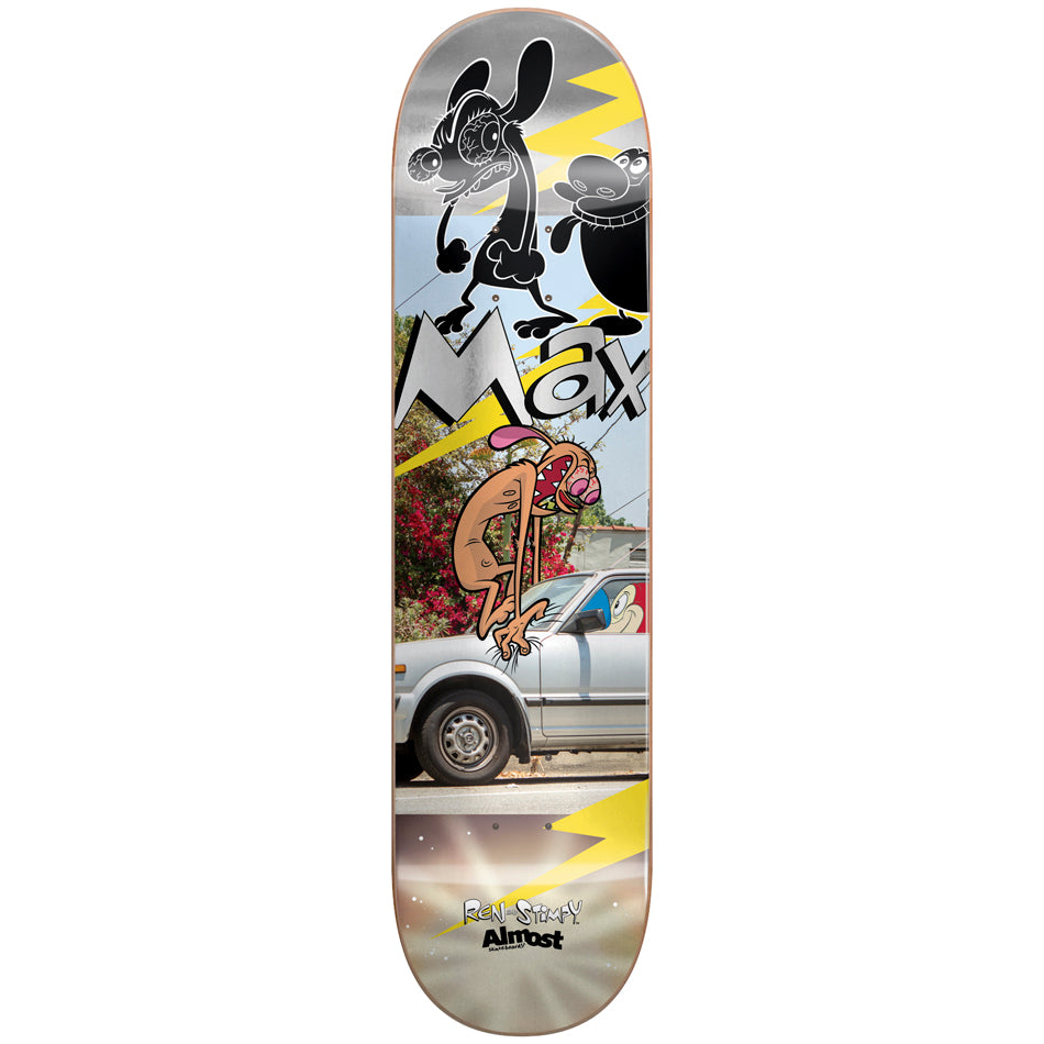 Almost Skateboard Deck Ren Stimpy Road Rage R7 Max Geronzi 8 25