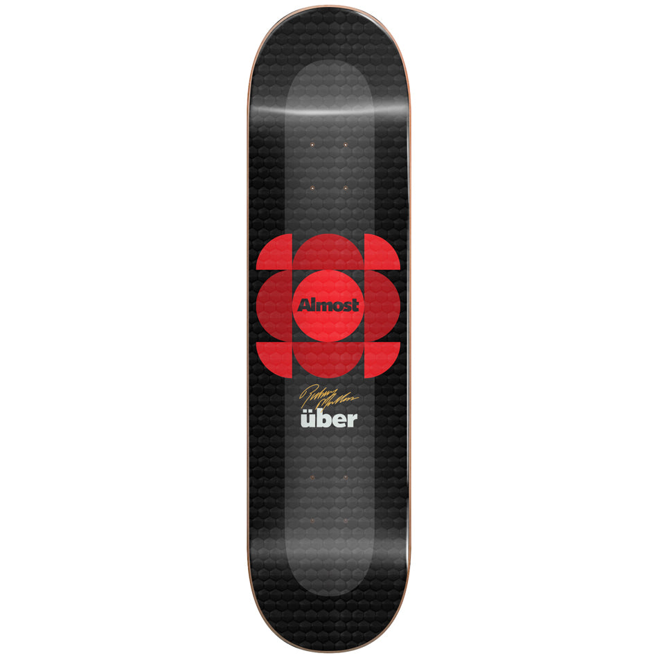 Almost Skateboard Deck Rodney Mullen Red Uber Expanded 8 Carbon Foam Core