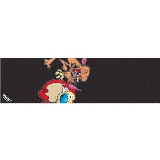 Almost Skateboards Grip Tape x Ren & Stimpy Freaking Black Full Deck Griptape
