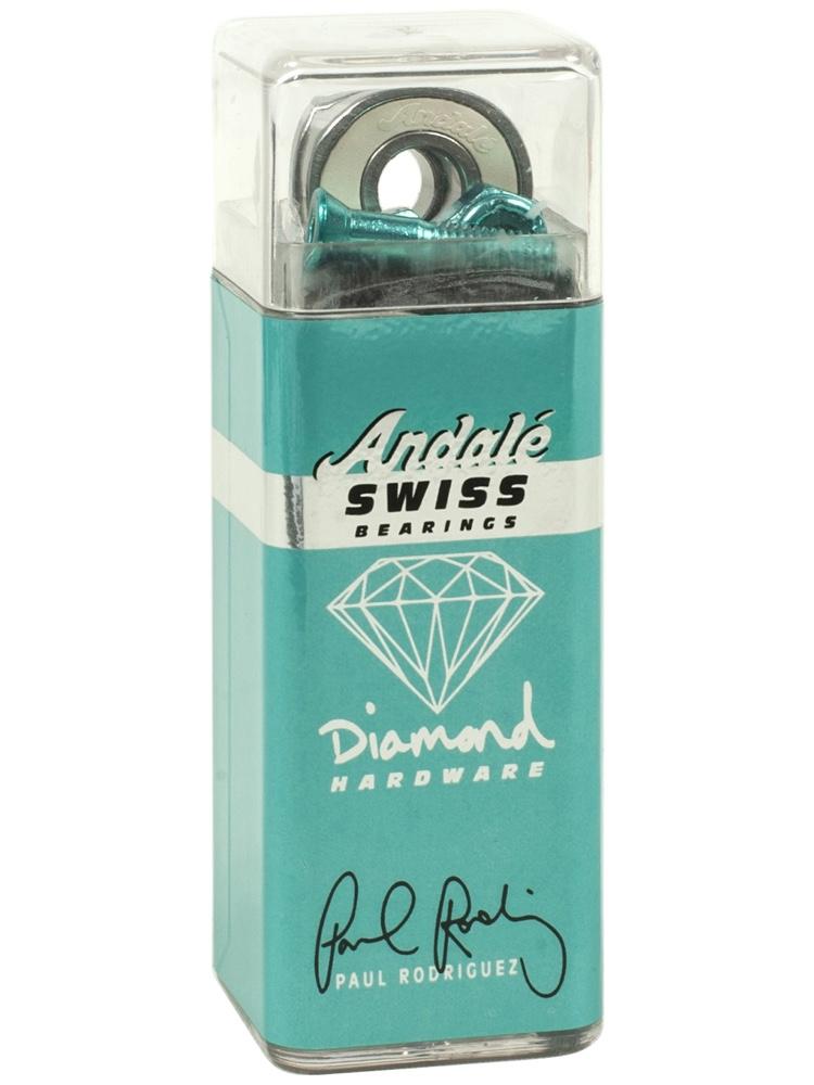 Andale Skateboard Bearings P-Rod Swiss x Diamond Supply Co Bolts