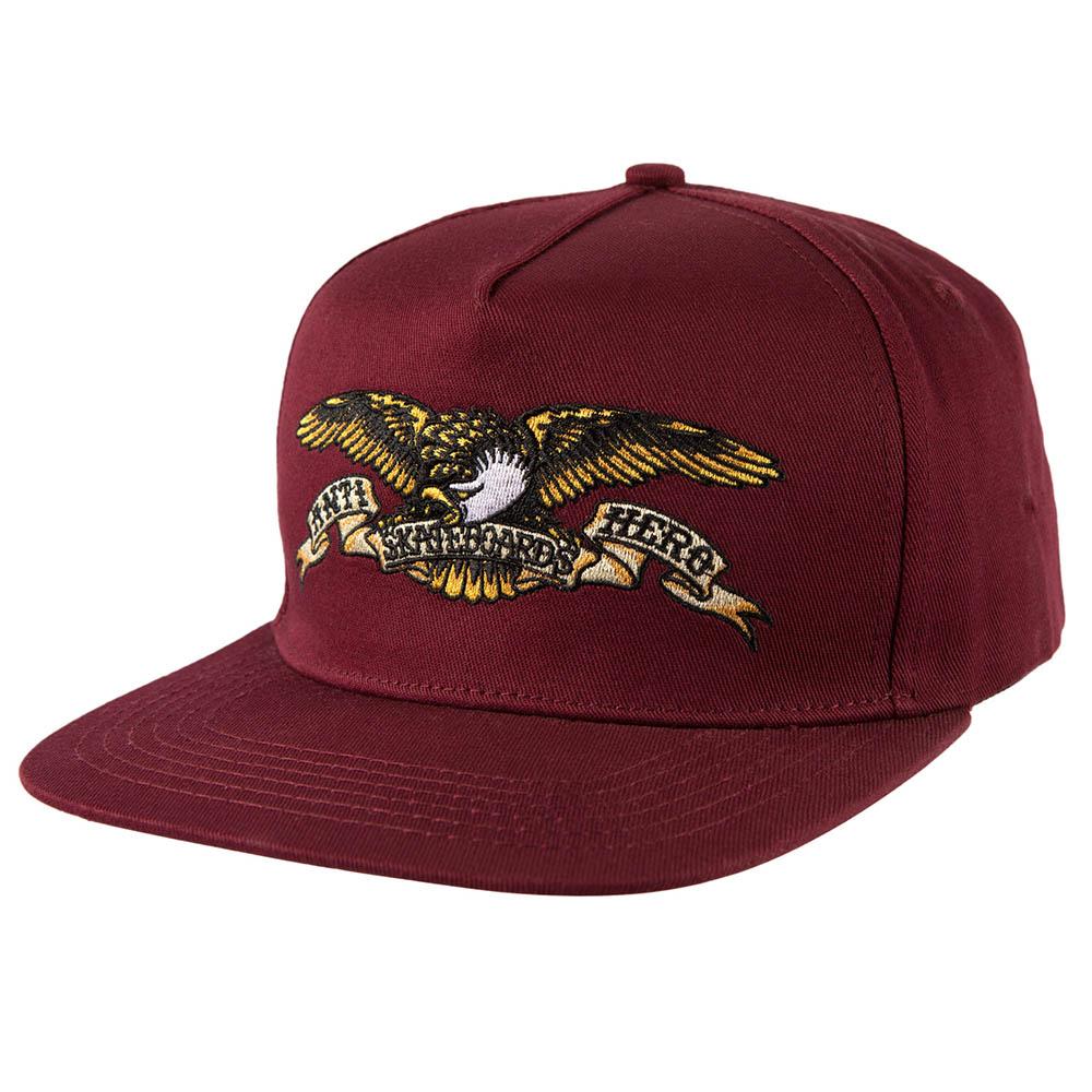 Anti Hero Skateboard Cap Eagle Emb Dark Red Adjustable Snapback Hat