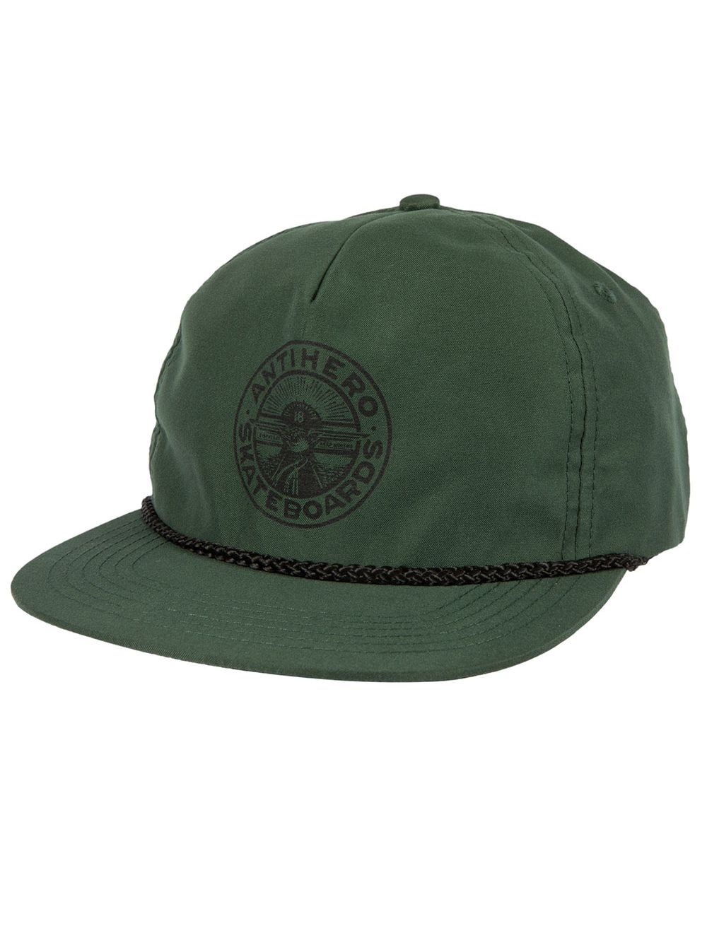 Anti Hero Skateboard Cap Stay Ready Snapback Green Black Adjustable Hat