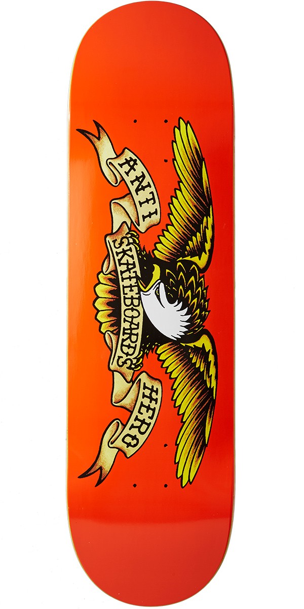 Anti Hero Skateboard Deck Classic Eagle 9 Orange Antihero