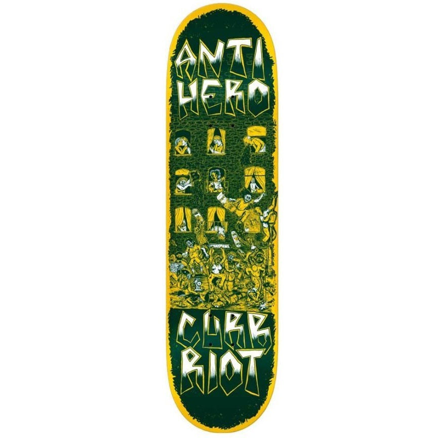 Anti Hero Skateboard Deck Curb Riot Redux 8 12 Art By Mike Gigliotti