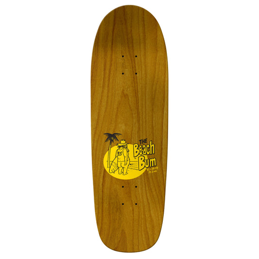 Anti Hero Skateboard Deck Shaped Eagle Beach Bum 9.55" Yellow