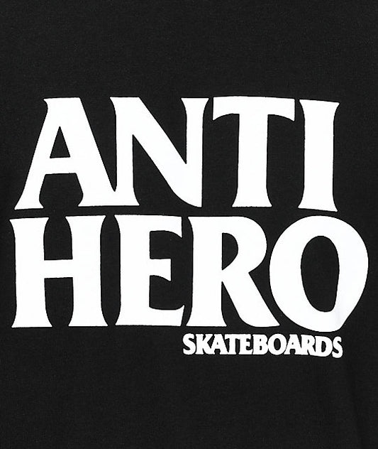 Anti Hero Tee Black Hero Black White New Skateboard T-Shirt