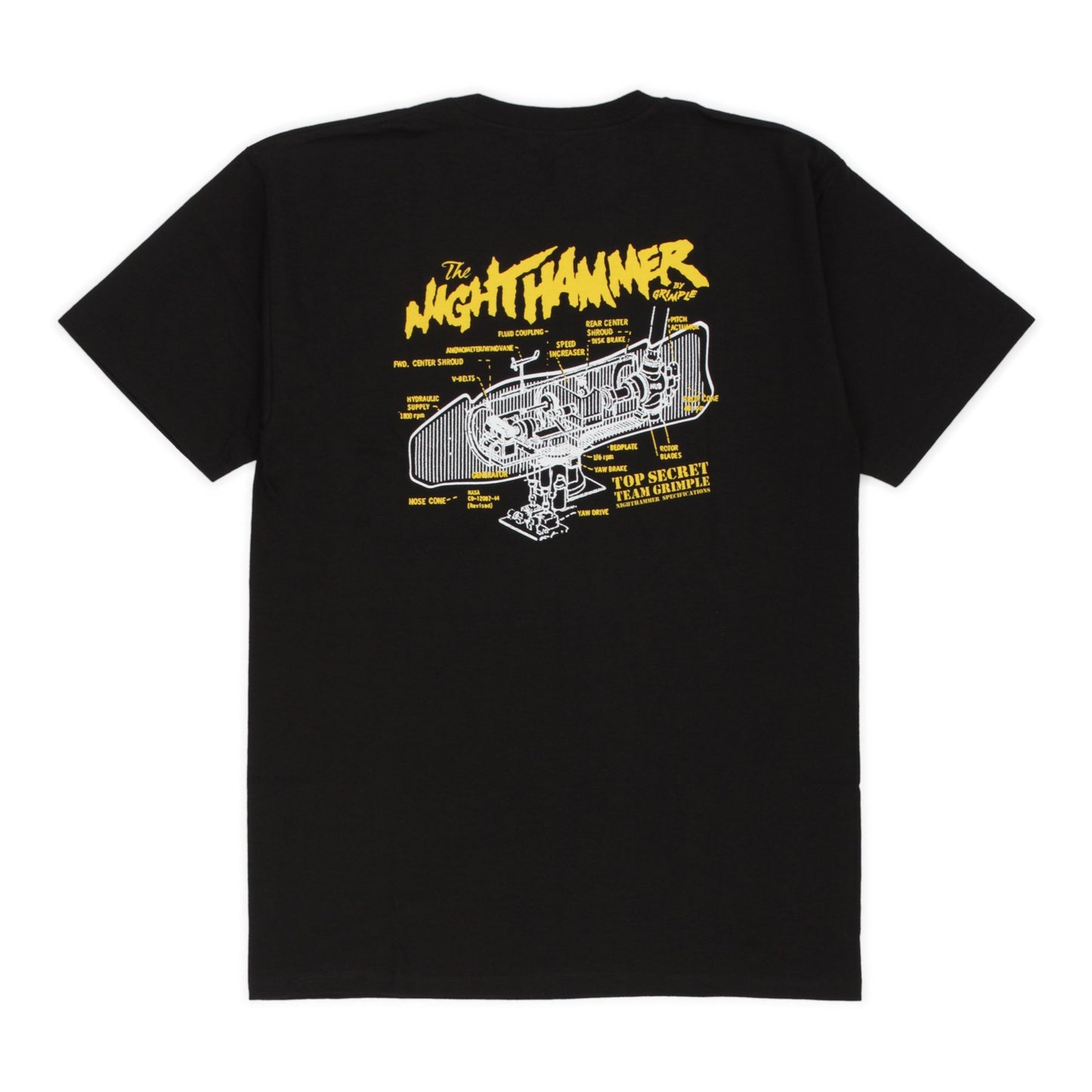 Anti Hero Tee Grimple Stix Nighthammer Black New Skateboard T-Shirt