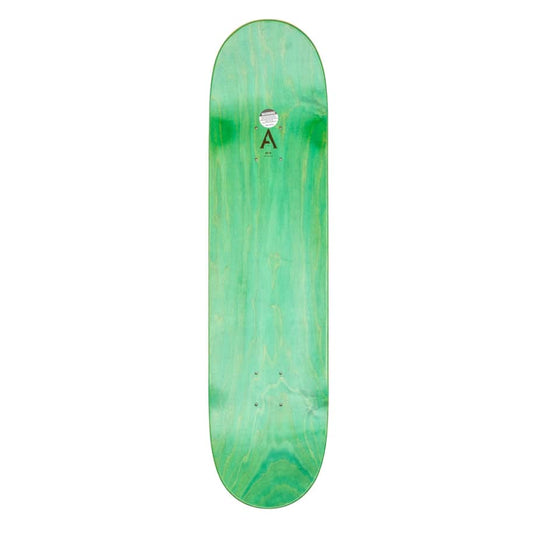 April Skateboard Deck Logo Green Helix 8"