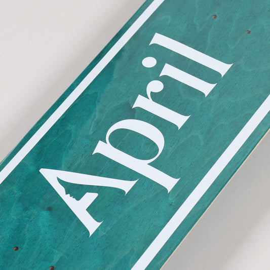 April Skateboard Deck OG Logo Invert Mint 8.25"