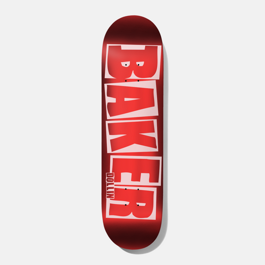 Baker Skateboard Deck Dollin Brand Logo Red Foil B2 8.25"