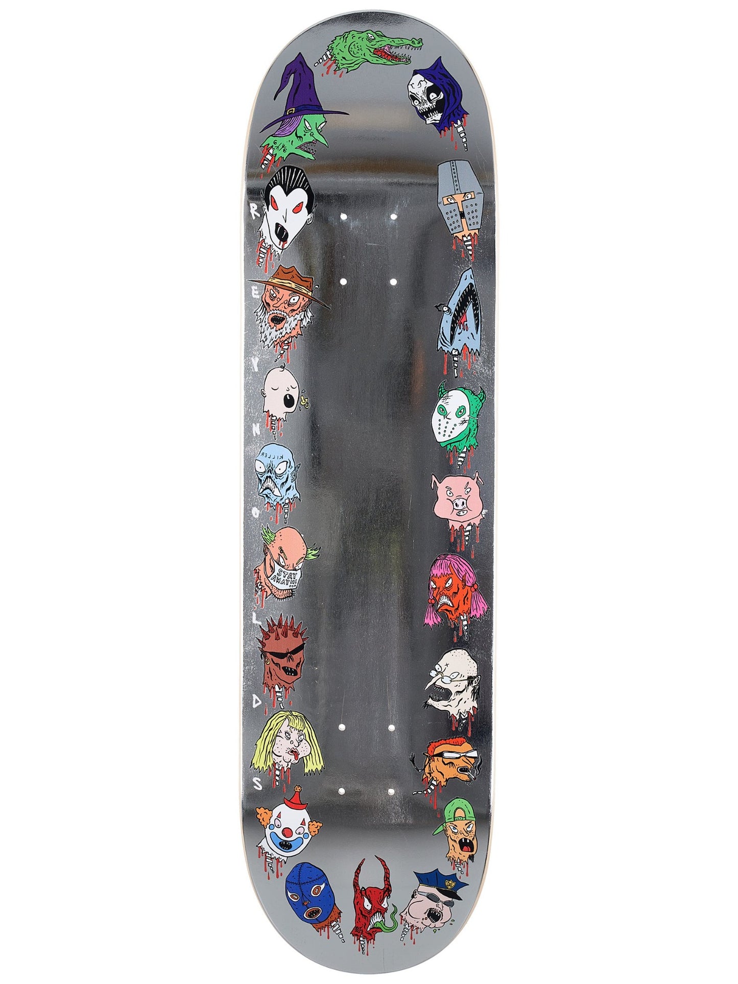 Baker Skateboard Deck Reynolds Wizardry 8.38" (Silver Foil) Neckface