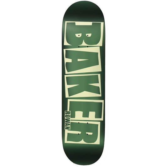 Baker Skateboard Deck Rowan Brand Logo Green Foil B2 8"