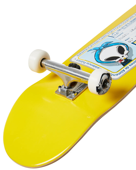 Blind Skateboard Complete Old Boney Bastard FP Yellow 8.25"