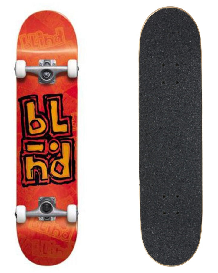 Blind Skateboard Complete OG Stacked Stamp Orange 8" FP Pre-Assembled