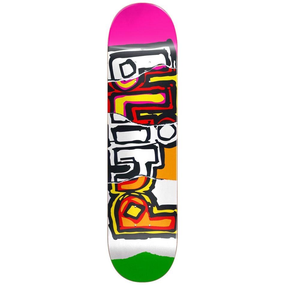 Blind Skateboard Deck OG Ripped HYB Multi Neon 8"