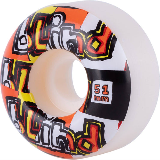 Blind Skateboard Wheels OG Ripped Red/Orange 51mm