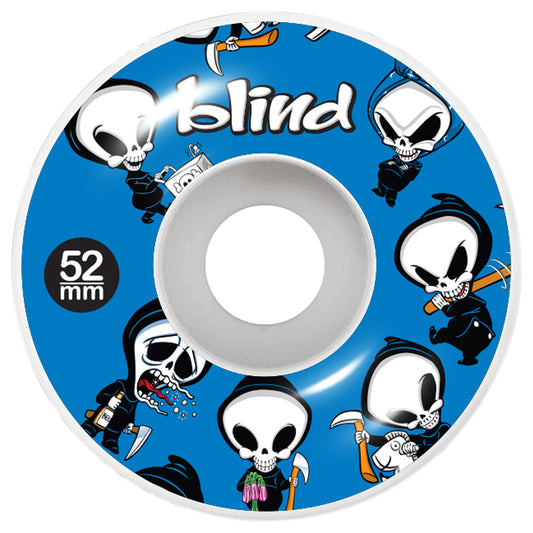 Blind Skateboard Wheels Reaper Wallpaper Blue 52mm