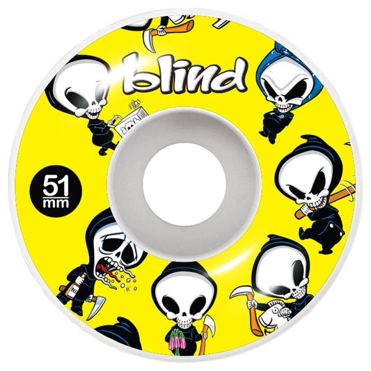 Blind Skateboard Wheels Reaper Wallpaper Yellow 51mm