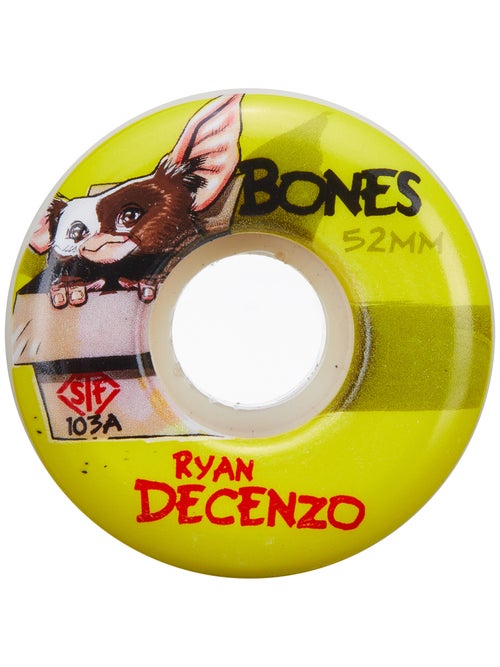 Bones Skateboard Wheels Decenzo Gizmo 52mm V2 Locks STF 103a