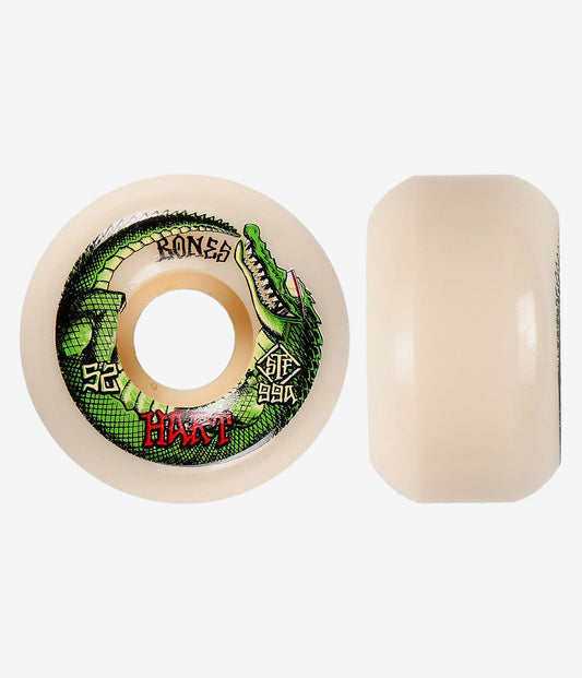 Bones Skateboard Wheels Hart Speed Gator 52mm V5 Sidecut 99a STF