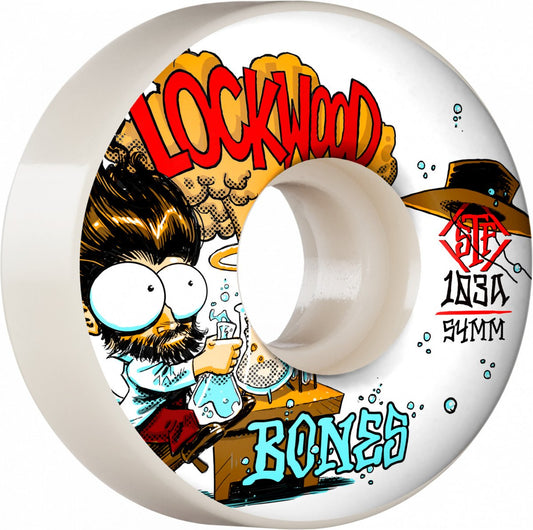 Bones Skateboard Wheels LOCKWOOD EXPERI-MENTAL 52MM V3 SLIMS 103A