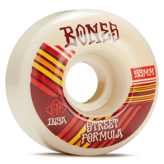 Bones Skateboard Wheels Retro 53mm V4 Wide 103a STF
