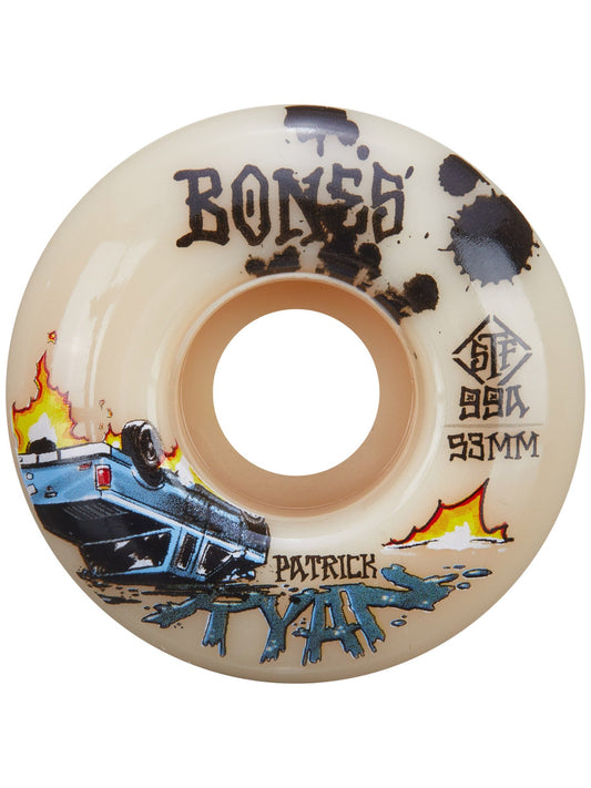 Bones Skateboard Wheels Ryan Crash & Burn 53mm V4 Wide STF 99a