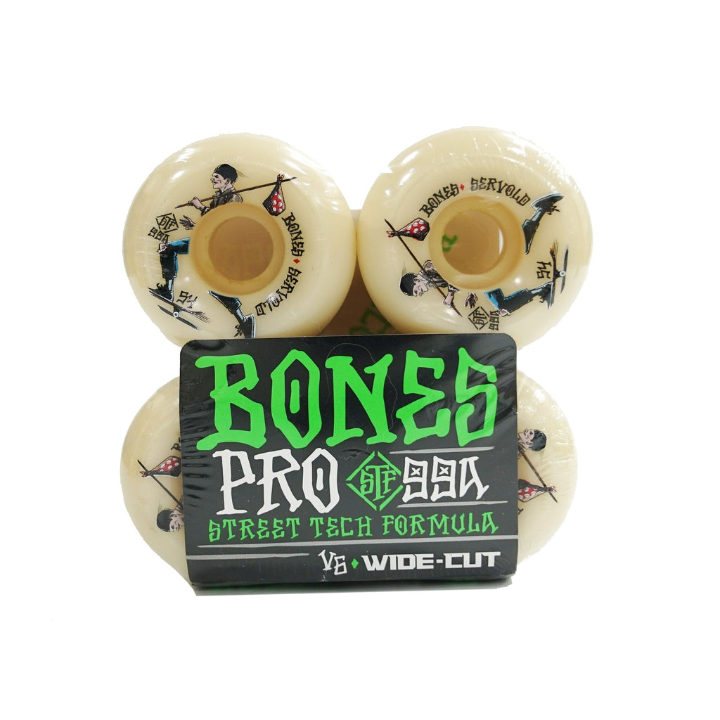 Bones Skateboard Wheels SERVOLD GONE SKATING 54MM V6 WIDE-CUT 99A