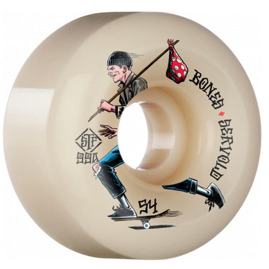 Bones Skateboard Wheels SERVOLD GONE SKATING 54MM V6 WIDE-CUT 99A