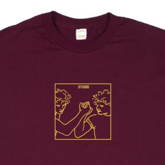 Studio Tee Bros Tee Burgundy Skateboard T-Shirt