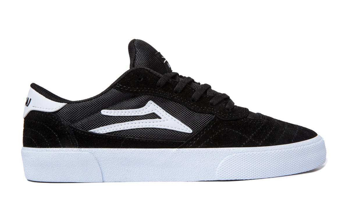 Lakai Shoes Cambridge Black White Suede USA SIZE Skateboard Sneakers