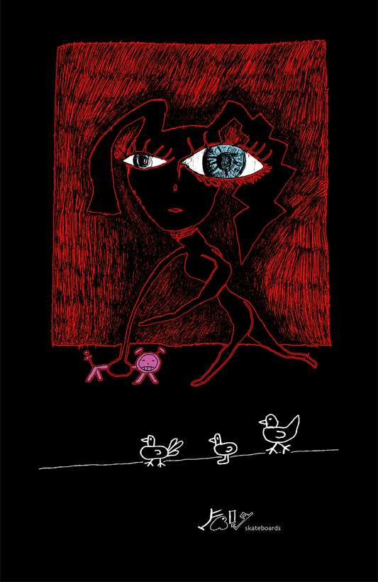 Frog Skateboards Deck Chickens 8.5"