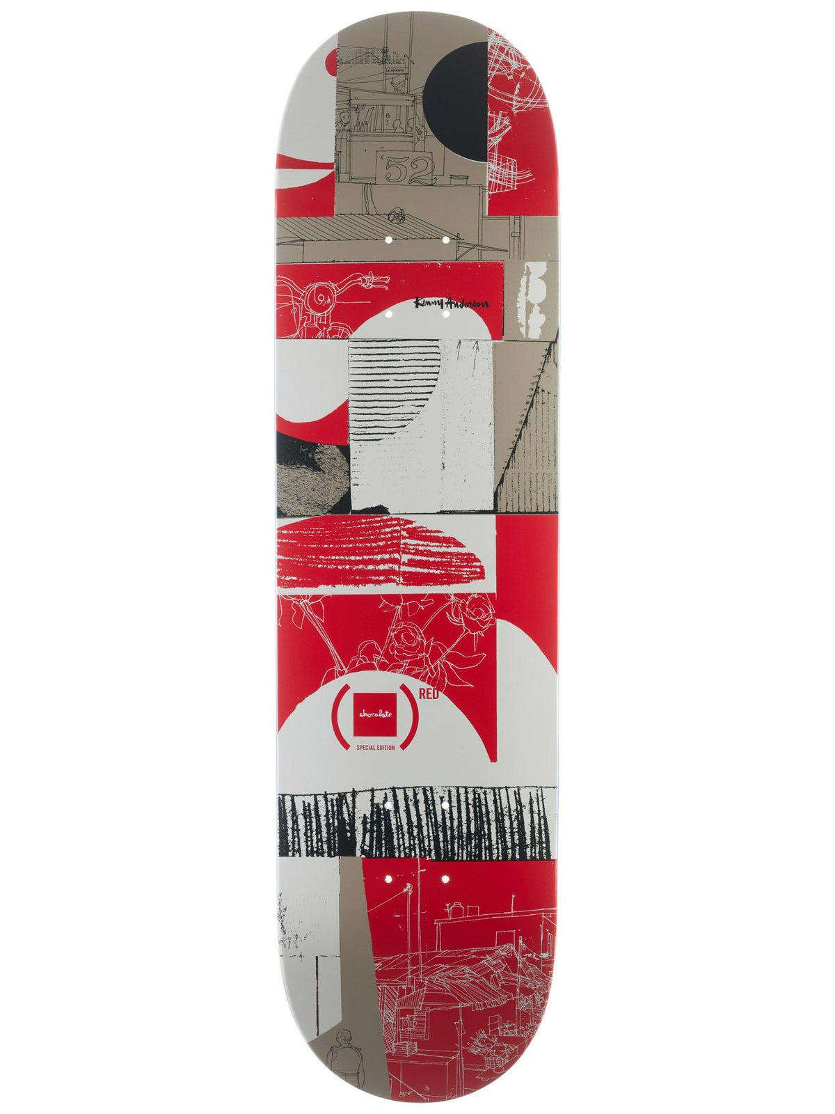 Chocolate Skateboard Deck Kenny Anderson Red 8 25 Wr41