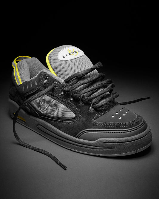 eS Shoes Creager Black Grey Re-issue US SIZE Skateboard Sneakers