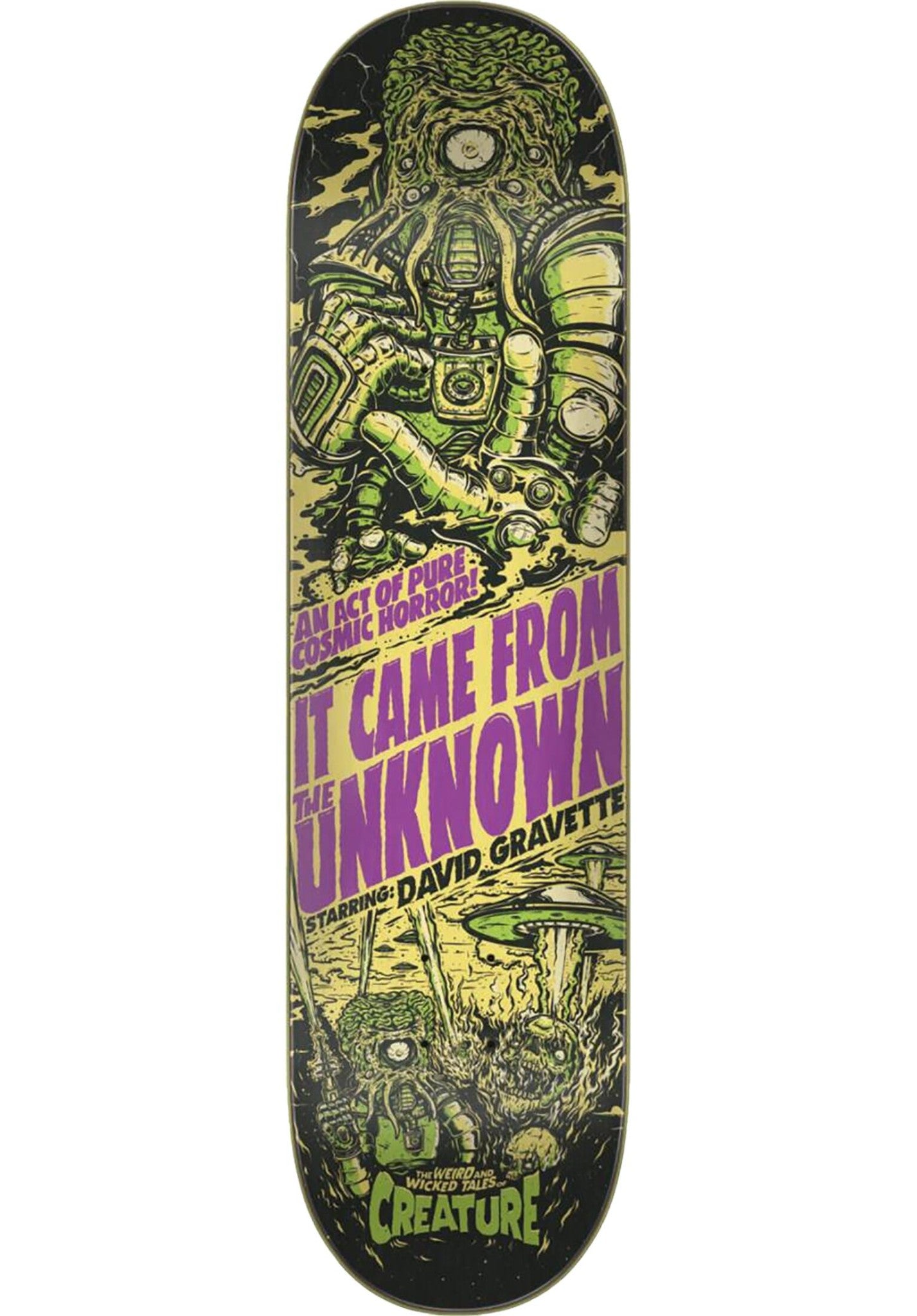Creature Skateboard Deck David Gravette Wicked Tales 8.3"