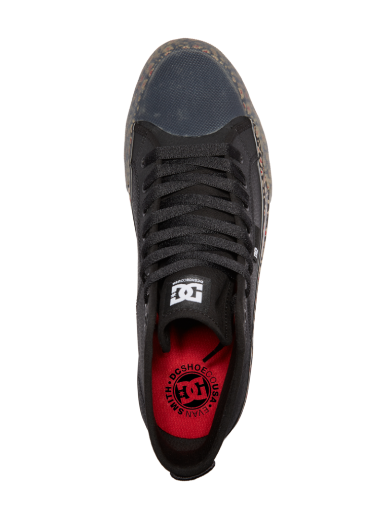 DC Shoes Manual Hi x EVAN Black/Black/Red US SIZE Skateboard Sneakers