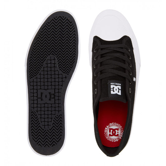 DC Shoes Manual RTS Black White US SIZE Skateboard Sneakers