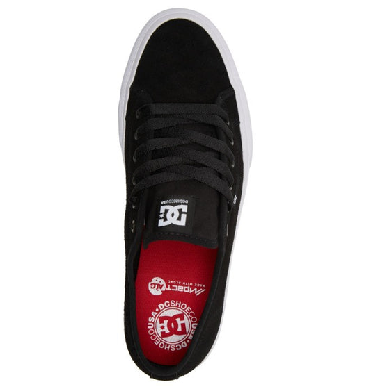 DC Shoes Manual S Black White Super Suede US SIZE Skateboard Sneakers