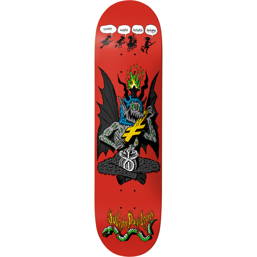 Deathwish Skateboard Deck Julian Davidson Exorcism Failed 8"