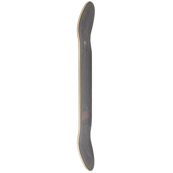 Deathwish Skateboard Deck Kirby Gang Name Burgundy White 8.5"