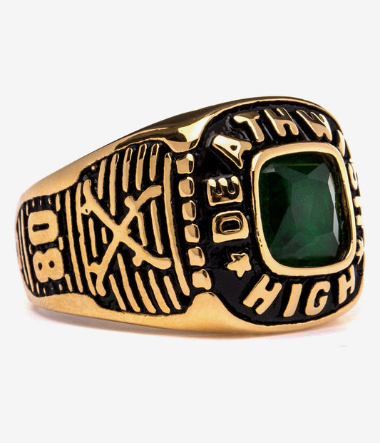 Deathwish Skateboards Ring High Society Gold Championship Signet Ring