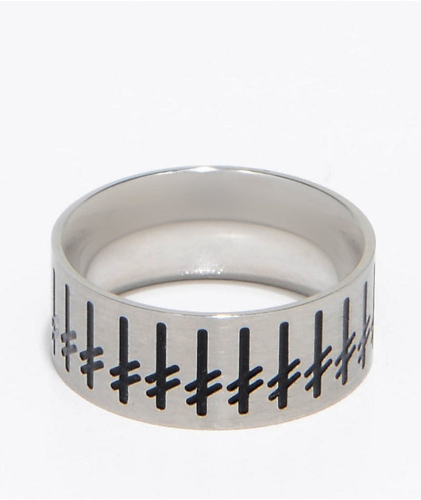 Deathwish Skateboards Ring Gang Logo SILVER