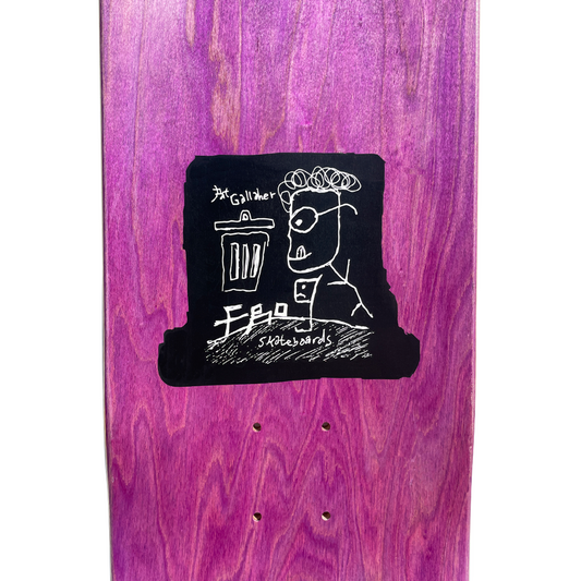 Frog Skateboards Deck Garbage Eater Pat G Green 8.25"