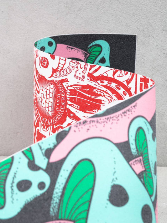 DGK Grip Tape Gooms (Shrooms) Full Skateboard Deck Griptape